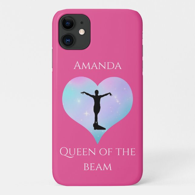 Coques Case-Mate iPhone Reine Rose Des Poutres Gymnastique Personnalisée (Dos)