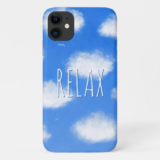 Case-Mate iPhone Case Relax Blue Sky Nuages Motivational Devis