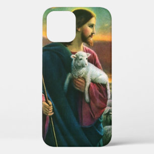 Case-Mate iPhone Case Religion vintage, Christ Bon Pasteur avec troupeau
