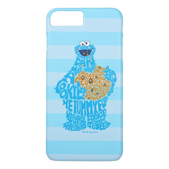 Coques Case-Mate iPhone Remplissage du Motif de monstre de cookies (Dos)