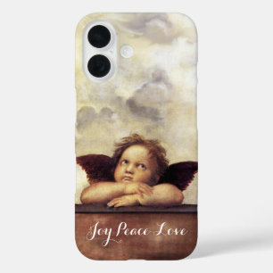 Coque Pour iPhone 16 RENAISSANCE ANGEL ailé Cherub Joy Peace Love