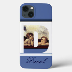 iPhone 13 Case RENAISSANCE ANGEL D LETTRE Aile Cherub Monogramme
