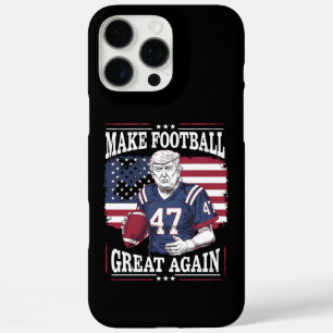 Coques iPhone 16 Pro Max Rendre le football génial à nouveau drapeau vintag