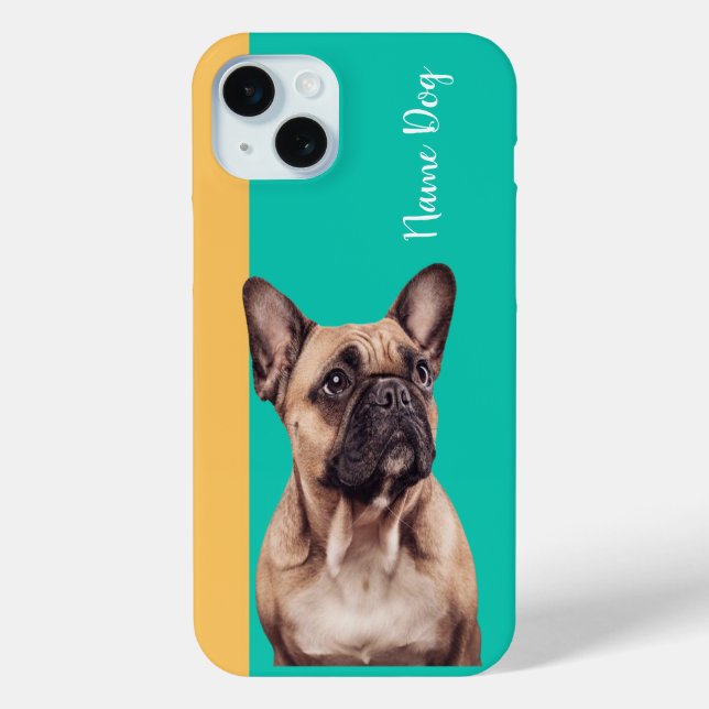 Coques Case-Mate iPhone Renommez votre chien français bulldog sur les boît (Verso)
