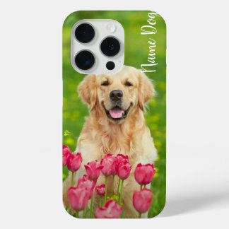 Coque iPhone 15 Pro Renommez votre chien Golden Retriever sur le boîti