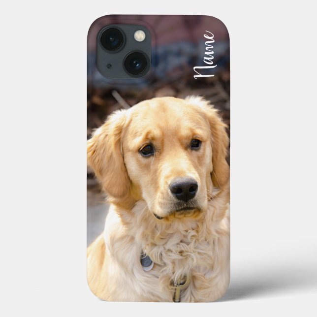 Coques Case-Mate iPhone Renommez votre chien Golden Retriever sur le boîti (Verso)