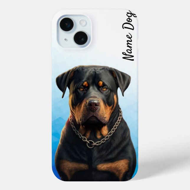 Coques Case-Mate iPhone Renommez votre chien Rottweiler sur les boîtiers t (Verso)