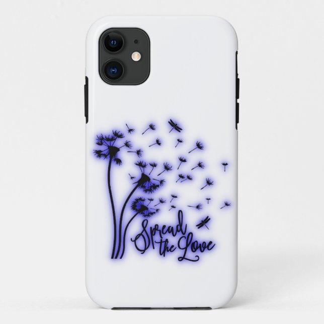 Coques Case-Mate iPhone Répandre Les Dandelions Amoureux et les libellules (Dos)