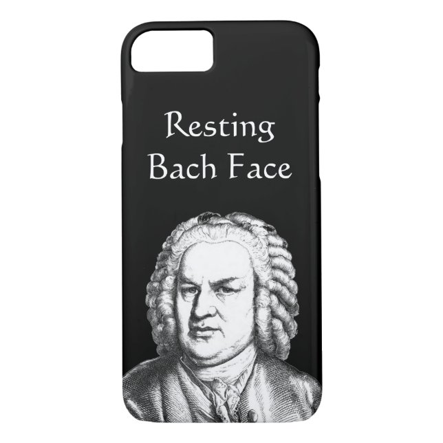 Coques Case-Mate iPhone Repose Bach Face Compositeur de musique classique (Dos)