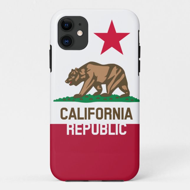 Coques Case-Mate iPhone RÉPUBLIQUE DE CALIFORNIE Drapeau Drapeau Drapeau D (Dos)