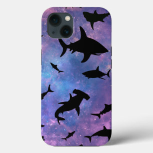 Case-Mate iPhone Case requin de l'ombre baleine sur galaxie en pente