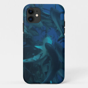 Coque iPhone 11 Requin de récif sur la Grande barrière de corail