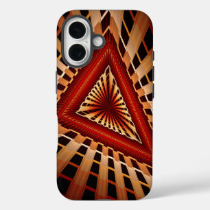 Coque Pour iPhone 16 Réseau d'Imaginaires 3D Conception graphique fract