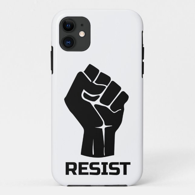 Coques Case-Mate iPhone Résiste avec poing - en noir (Dos)