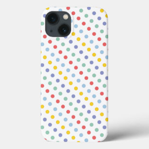 iPhone 13 Coque Ressort Rainbow Polka Motif iPad Mini Case