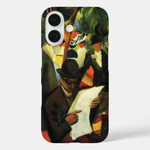 Coque Pour iPhone 16 Restaurant de jardin par August Macke. Art ancien