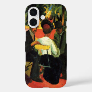 Coque Pour iPhone 16 Restaurant de jardin par August Macke. Art ancien