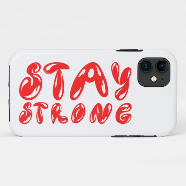 Coques Case-Mate iPhone RESTER FORT style de graffiti motivant (Dos (Horizontal))