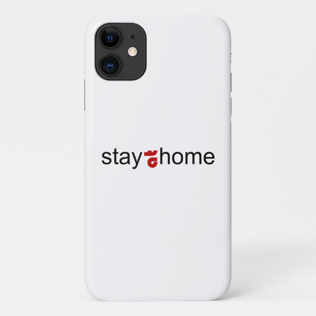 Coques Case-Mate iPhone Restez à la maison (Dos)