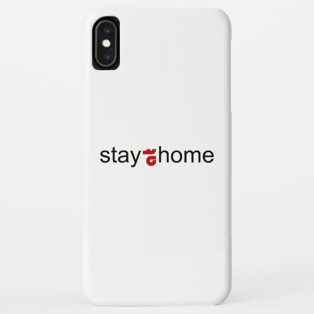Coques Case-Mate iPhone Restez à la maison (Dos)