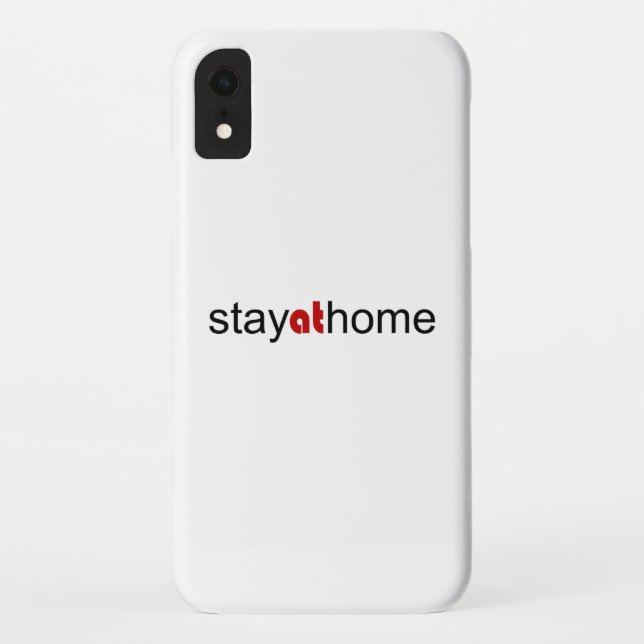 Coques Case-Mate iPhone Restez à la maison (Dos)