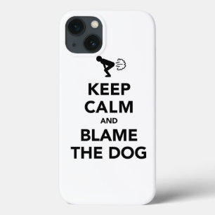 iPhone 13 Case Restez calme et blâmez le chien