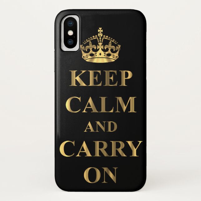Coques Case-Mate iPhone Restez calme et continuez (Dos)