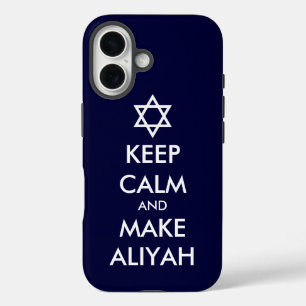 Coque Pour iPhone 16 Restez Calme Et Faites De L'Aliyah