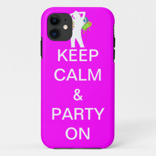 Etui iPhone Case-Mate restez calme et faites la fête