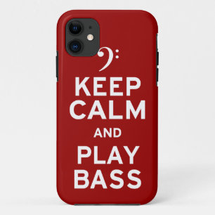 Coque Case-Mate Pour iPhone Restez calme et jouer basse