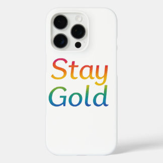 Coques iPhone 16 Pro Restez couvert pour iPhone Gold