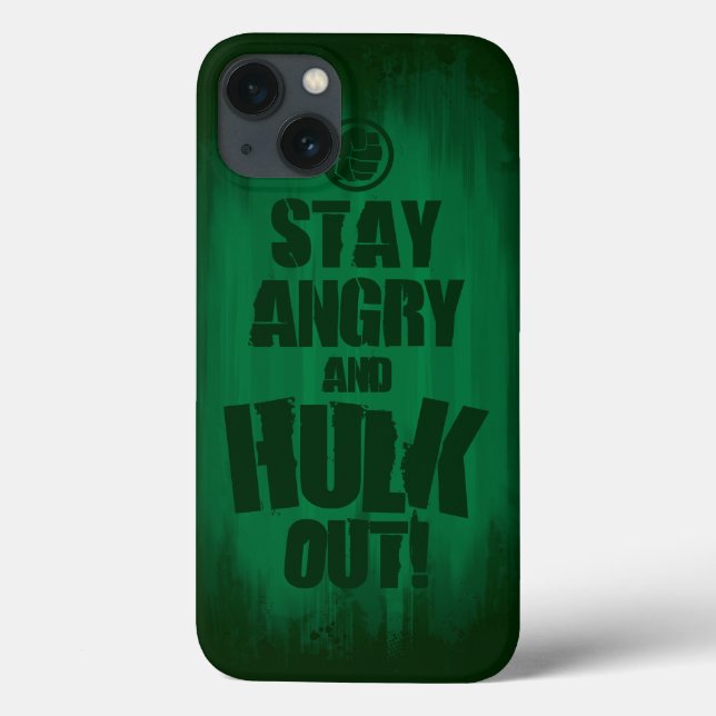 Coques Case-Mate iPhone Restez En Colère Et Devenez Hulk (Verso)