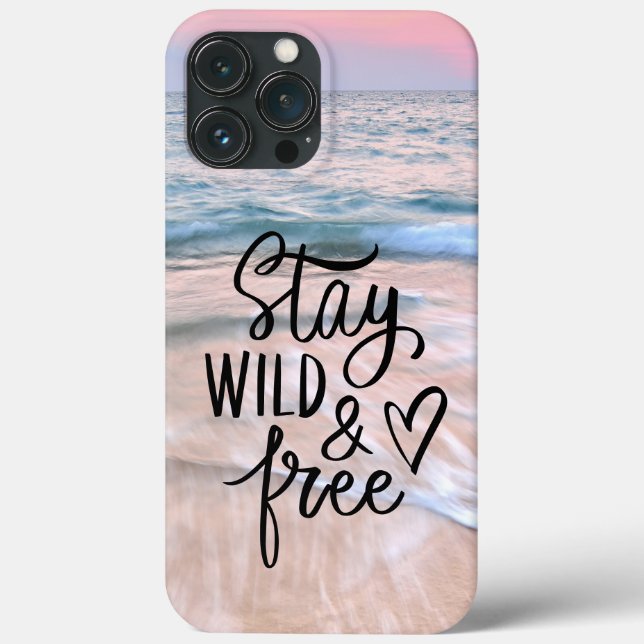 Coques Case-Mate iPhone Restez Sauvage Et Gratuit | Citation De La Photogr (Verso)