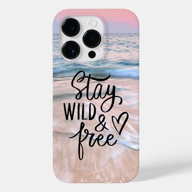 Coques Case-Mate iPhone Restez Sauvage Et Gratuit | Citation De La Photogr (Verso)