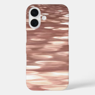Coque Pour iPhone 16 Résumé #3 : Rose cuivrée dorée scintillante