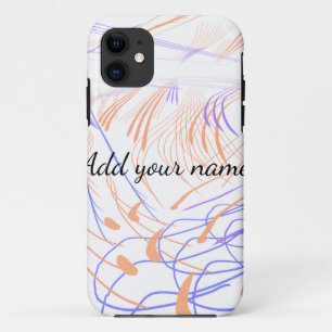 Case-Mate iPhone Case Résumé aquarelle orange violet ajouter nom texte t