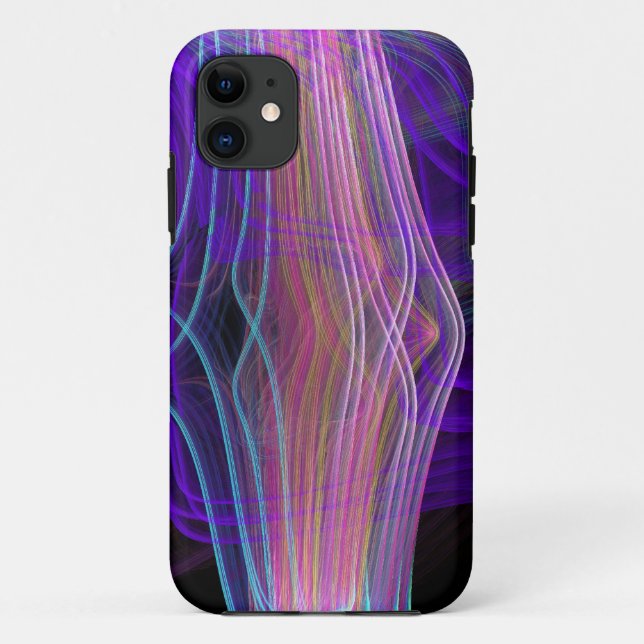 Coques Case-Mate iPhone Résumé artistique au néon (Dos)