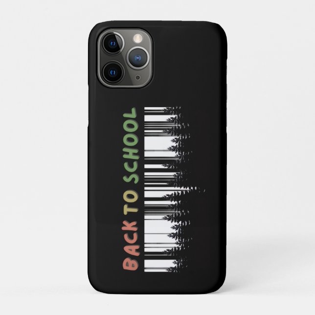 Coques Case-Mate iPhone Retour à l'école avec une touche d'arbres sauvages (Dos)