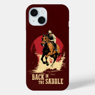 Coque Pour iPhone 15 Retour Dans La Selle - Course À Cheval