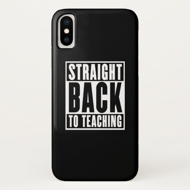 Coques Case-Mate iPhone Retour direct à l'enseignement (Dos)