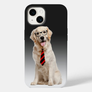 Coque Pour iPhone 14 Retriever d'or avec lunettes