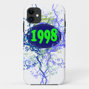 Case-Mate iPhone Case Rétro 1998 Anniversaire et depuis (violet, noir)