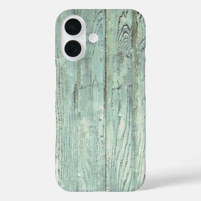 Coques Case-Mate iPhone Retro Aqua Wood (Verso)