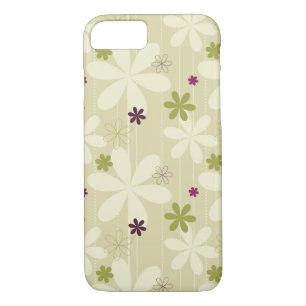 Coques Pour iPhone Rétro arrière - plan floral