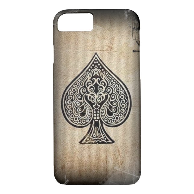 Coques Case-Mate iPhone Rétro as de pique artistique grunge frais de (Dos)