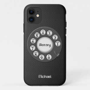 Etui iPhone Case-Mate Rétro caisse rotatoire de fibre de carbone