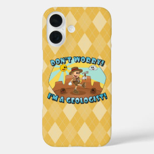 Coque Pour iPhone 16 Retro Cartoon - Ne vous inquiétez pas, je suis géo