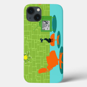 iPhone 13 Case Rétro cas de l'iPhone 6 de Kitty d'âge d'espace