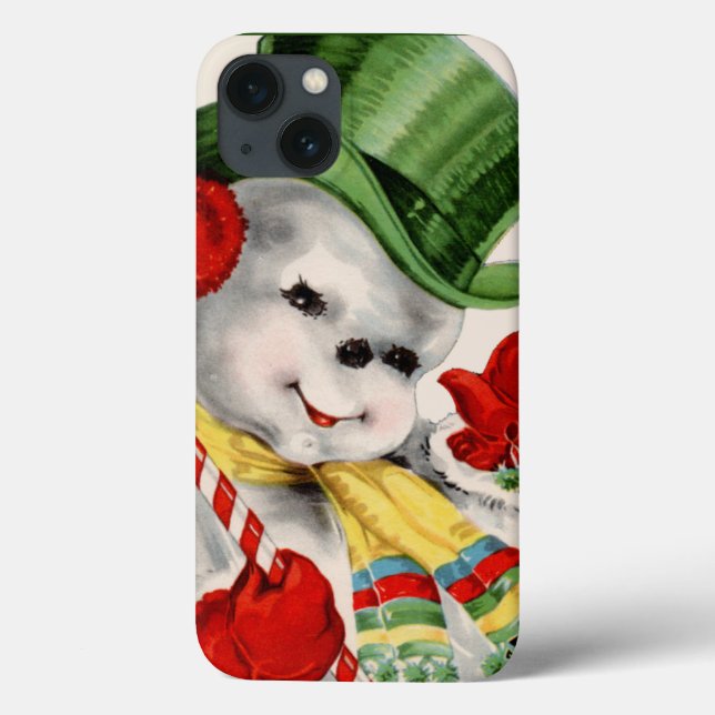 Coques Case-Mate iPhone Retro Christmas snowman téléphone dur xtreme X coq (Verso)