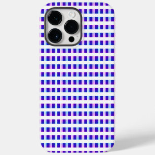 Coque Pour Pour iPhone 14 Pro Max rétro électrique rayé bleu & violet